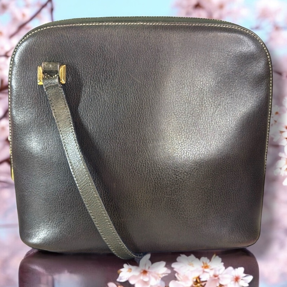 Salvatore Ferragamo Vintage Dome Shoulder Crossbody Bag 1980s with COA